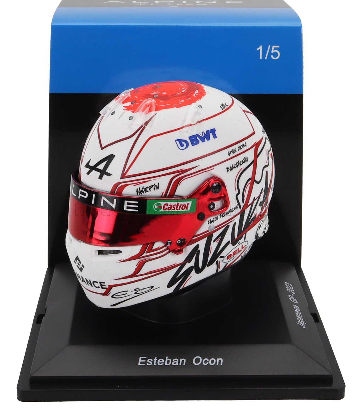 BELL HELMET | F1  CASCO HELMET RENAULT A523 TEAM BWT ALPINE N 31 JAPAN GP 2023 ESTEBAN OCON