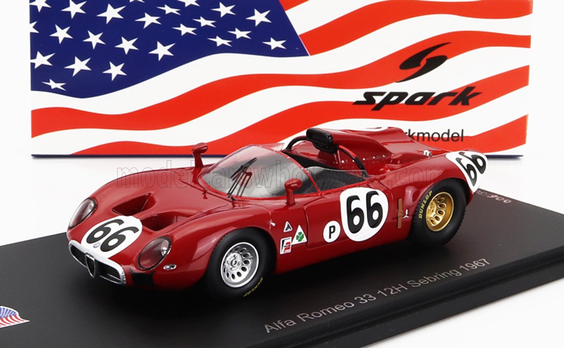 ALFA ROMEO | 33 SPIDER TEAM AUTODELTA N 66 12h SEBRING 1967 R.BUSSINELLO - N.GALLI