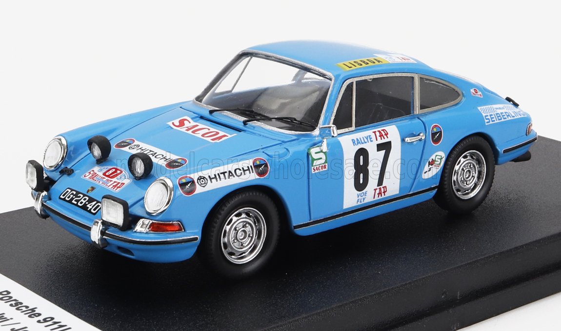 Porsche 911L Coupe No. 87 G. Salvi J. Arnaud Rally TAP 1971 Night Version Trofeu 1:43 scale model