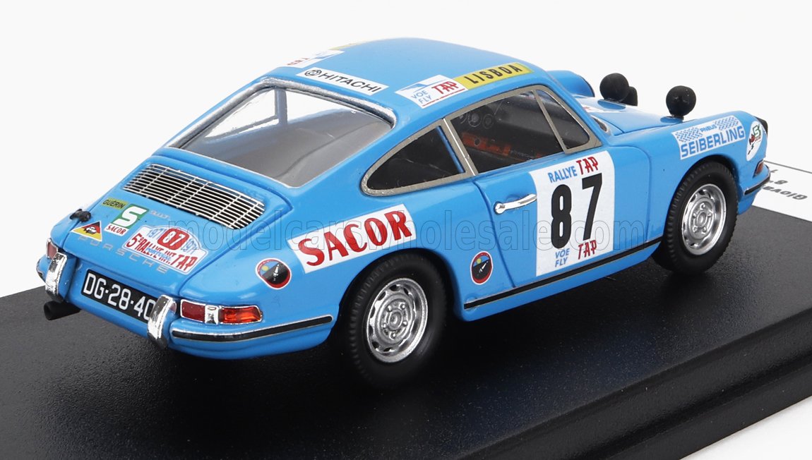 Porsche 911L Coupe No. 87 G. Salvi J. Arnaud Rally TAP 1971 Night Version Trofeu 1:43 scale model - image 2