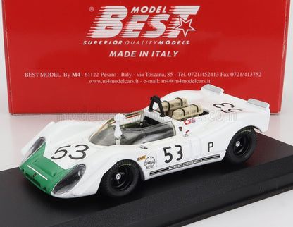 PORSCHE - 908/2 SPIDER N 53 VAINQUEUR DES 6 HEURES DE BRANDS HATCH 1969 J.SIFFERT - B.REDMAN - BLANC VERT - Vroomi