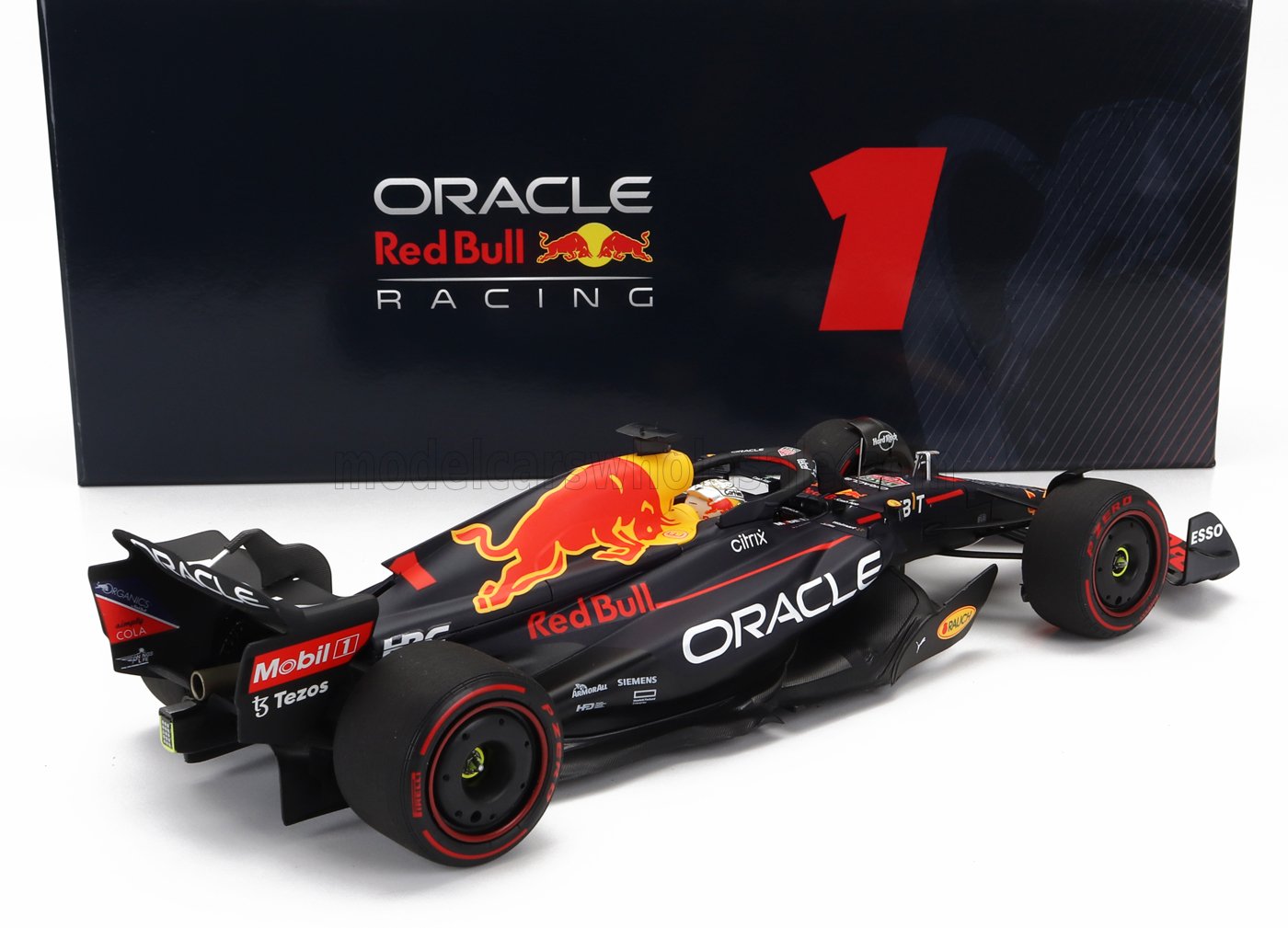 RED BULL - F1  RB18 TEAM ORACLE RED BULL RACING N 1 WORLD CHAMPION WINNER BELGIUM GP 2022 MAX VERSTAPPEN - MATT BLUE YELLOW RED