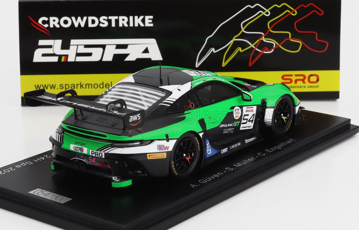 PORSCHE | 911 992 GT3 R TEAM HUBER RACING N 54 24h SPA 2023 A.GUVEN - S.MULLER - C.ENGELHART