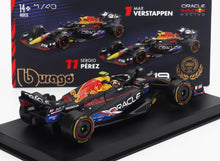 RED BULL | F1  RB19 TEAM ORACLE RED BULL RACING N 11 4th AUSTIN USA GP 2023 SERGIO PEREZ - WITH PILOT AND SHOWCASE