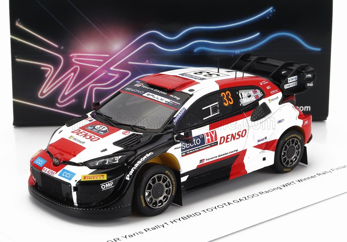 TOYOTA | YARIS GR HYBRID RALLY1 TEAM TOYOTA GAZOO RACING WRT N 33 WINNER RALLY FINLAND 2023 ELFYN EVANS - SCOTT MARTIN