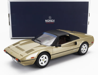 Gold Norev Collectors model of classic Ferrari sports car with black roof, available through Vroomi