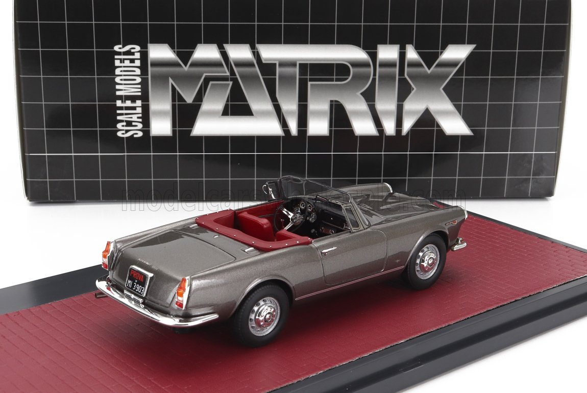 Alfa Romeo 2600 Spider Cabriolet Open 1962 Grey Metallic Matrix Scale Models 1:43 scale model - image 2