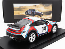 PORSCHE | 911 992 COUPE MARTINI RACING LIVERY N 14 RALLY DAKAR 2023 - CON VETRINA - WITH SHOWCASE
