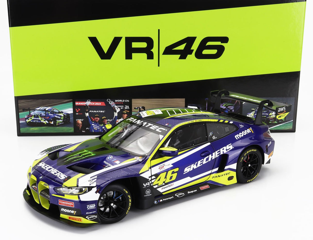 BMW | 4-SERIES M4 GT3 TEAM WRT N 46 (FIRST PODIUM) 2nd RACE 2 FANATEC GT WORLD CHALLENGE EUROPE BRANDS HATCH 2023 - VALENTINO ROSSI - MAXIME MARTIN