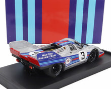 PORSCHE - 917K TEAM MARTINI RACING N 3 1000km MONZA 1971 VIC ELFORD - GERARD LAROUSSE - SILVER BLUE Scale model car on Vroomi