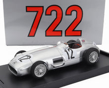 MERCEDES BENZ - F1 W196 N 12 WINNER BRITISH GP 1955 STIRLING MOSS - SILVER Scale model car on Vroomi