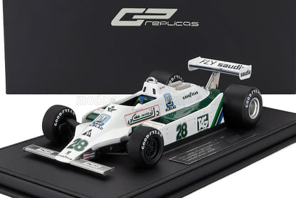 1/18 scale Williams F1 diecast model car with detailed sponsor logos, collectible now available online.