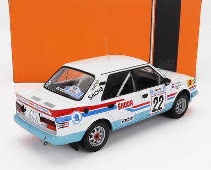SKODA - 130LR N 22 RALLY ACROPOLIS 1986 SVATOPLUK KVAIZAR - JIRI JANECEK - WHITE LIGHT BLUE