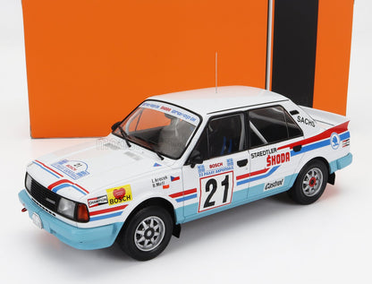 SKODA - 130LR N 21 RALLY ACROPOLIS 1986 LADISLAV KRECEK - BORIVOJ MOTL - WHITE LIGHT BLUE