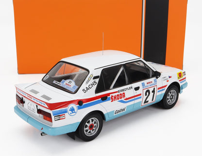 SKODA - 130LR N 21 RALLY ACROPOLIS 1986 LADISLAV KRECEK - BORIVOJ MOTL - WHITE LIGHT BLUE