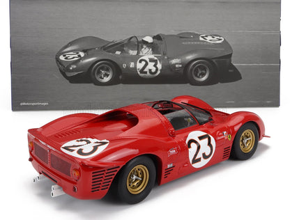 FERRARI - 330 P3 4.0 L V12 SPIDER DEL EQUIPO FERRARI SPA SEFAC N.º 23, GANADOR DE LAS 24 HORAS DE DAYTONA DE 1967: LORENZO BANDINI - CHRIS AMON - ROJO