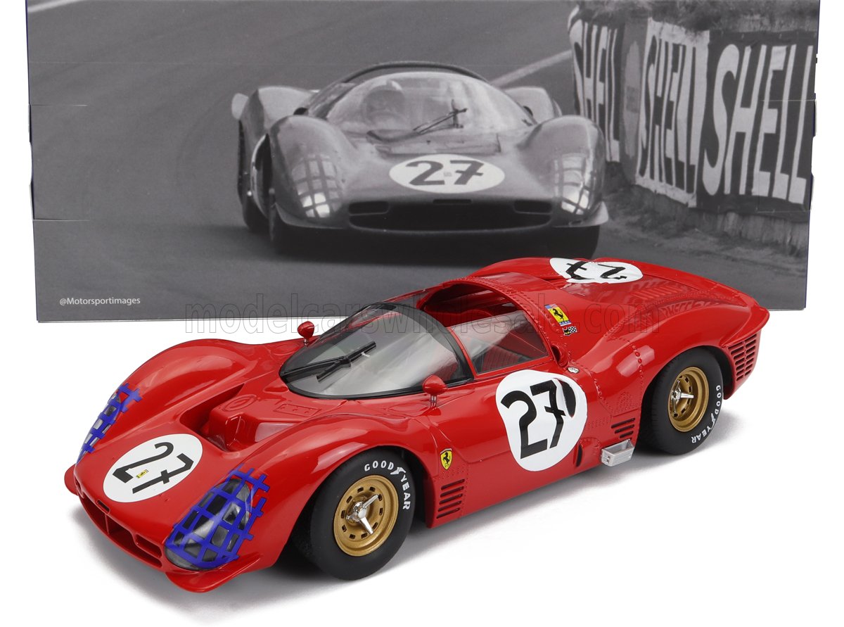 FERRARI | 330 P3 4.0L V12 SPIDER TEAM N.A.R.T. NORTH AMERICAN RACING N 27 24h LE MANS 1966 PEDRO RODRIGUEZ - RICHIE GINTHER