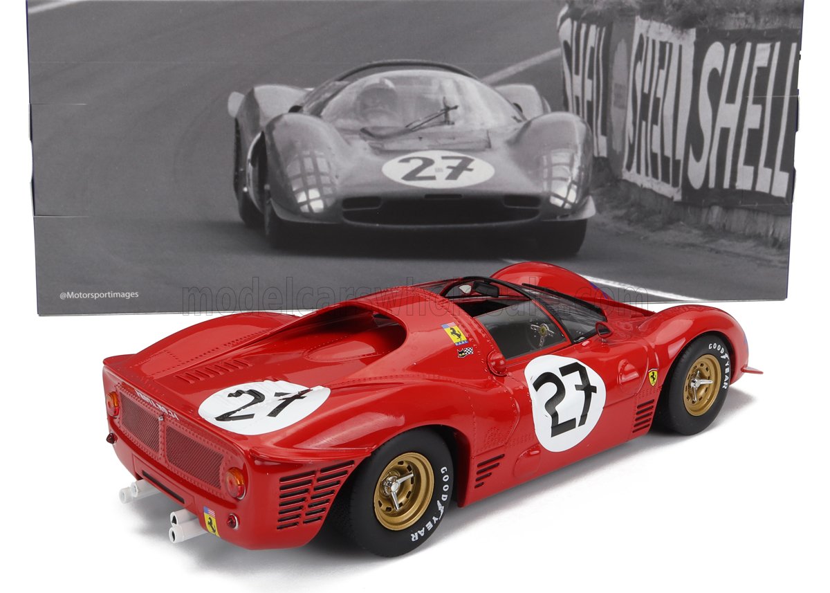 FERRARI | 330 P3 4.0L V12 SPIDER TEAM N.A.R.T. NORTH AMERICAN RACING N 27 24h LE MANS 1966 PEDRO RODRIGUEZ - RICHIE GINTHER