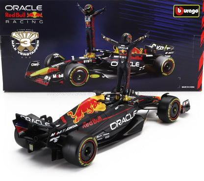 RED BULL | F1  RB19 TEAM ORACLE RED BULL RACING N 1 WORLD CHAMPION SEASON 2023 MAX VERSTAPPEN | MATT BLUE YELLOW