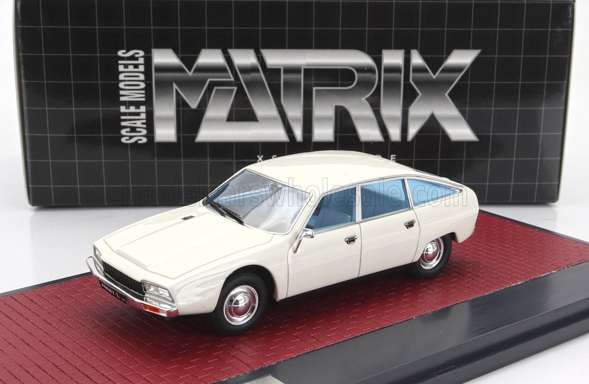 Citroën Projet L 1971 White Matrix Scale Models 1:43 scale model