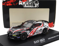 Voiture miniature Toyota GR Supra VART noire par Vroomi, édition limitée 1:43 die-cast avec livrée racing