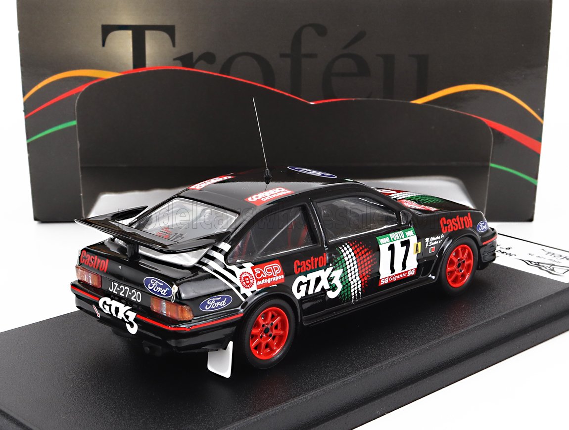 Black Ford GT race car model with Castrol GTX3 decals, red wheels, number 17, available on Vroomi