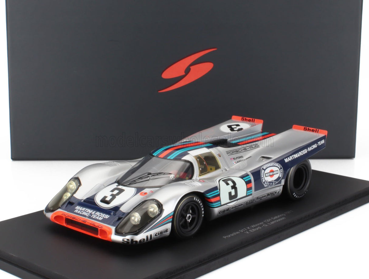 PORSCHE | 917K 4.9L TEAM MARTINI RACING N 3 WINNER 12h SEBRING 1971 VIC ELFORD - GERARD LARROUSSE