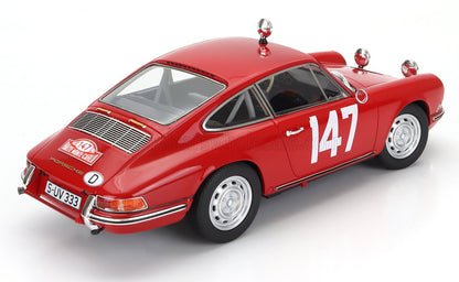 PORSCHE - 911S COUPÉ N. 147, VINCITRICE DELLA CLASSE AL RALLY DI MONTECARLO DEL 1965, HERBERT LINGE - PETER FALK - ROSSA