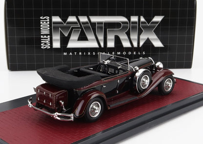 CORD - L-29 PHAETON SEDAN CABRIOLET OPEN 1931 - ZWART-ROOD
