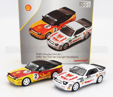 PORSCHE | SET 2X 944 SHELL N 2 RACING + 944 N 0 RACING TURBO CUP 1989 | VARIOUS