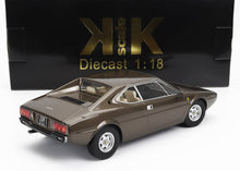 Brown 1:18 scale diecast Ferrari 208 GT4 model car with beige interior, available on Vroomi