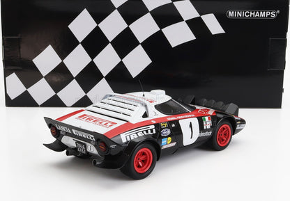 LANCIA - STRATOS HF PIRELLI (night version) N 1 WINNER RALLY DYNAVIT SAARLAND 1978 WALTER ROHRL - CHRISTIAN GEISTDORFER - RED BLACK WHITE