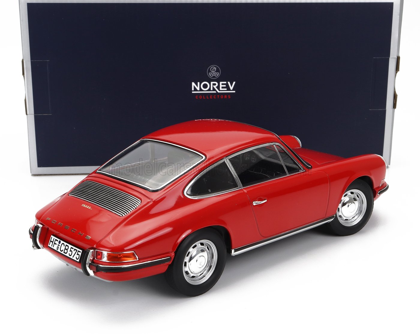 Red Porsche 911 model car by Norev Collectors with box, now available on Vroomi