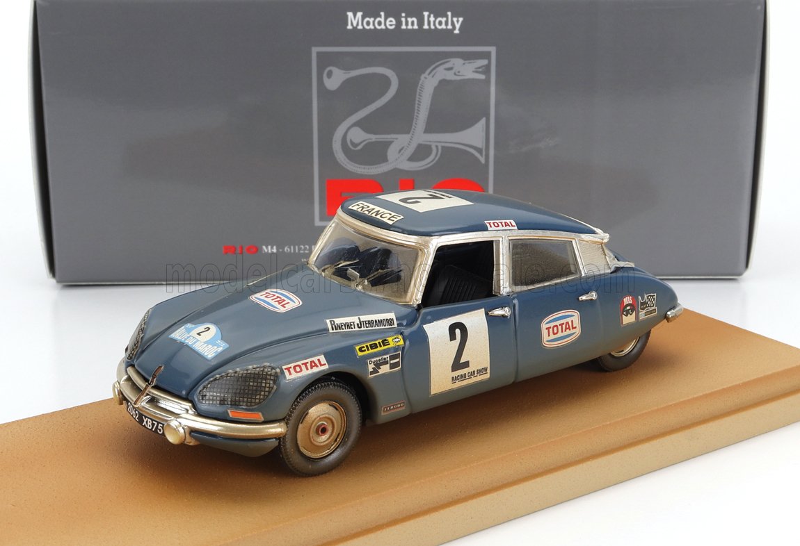Citroën DS21 No. 2 Bob Neiret Jacques Terramorsi 4th Rally Marocco Dirty Version 1971 Rio Models 1:43 scale model