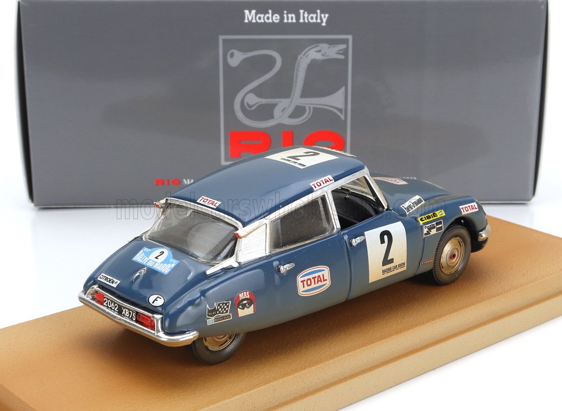 Citroën DS21 No. 2 Bob Neiret Jacques Terramorsi 4th Rally Marocco Dirty Version 1971 Rio Models 1:43 scale model - image 2