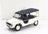 White and navy Citroën AZUR scale model car with striped seats, showcased by Vroomi for collectors.