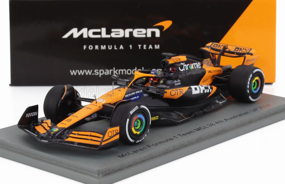 McLAREN | F1  MCL38 TEAM MCLAREN N 81 4th AUSTRALIAN GP 2024 OSCAR PIASTRI