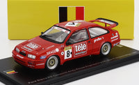 Rode Ford Sierra RS Cosworth schaalmodel, 1987 Spa-Francorchamps, van Vroomi