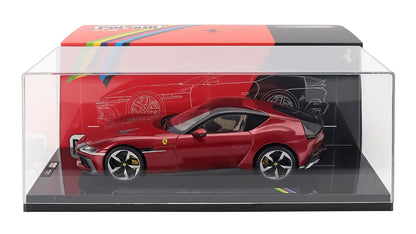 FERRARI - 12CILINDRI 2024 - WITH SHOWCASE - NUMBERED ONE BY ONE - ROSSO IMOLA - RED MET