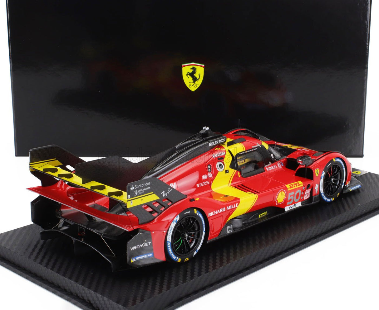 FERRARI | 499P 3.0L TURBO V6 TEAM FERRARI AF CORSE N 50 3. 1000 Meilen SEBRING 2023 ANTONIO FUOCO - MIGUEL MOLINA - NICKLAS NIELSEN