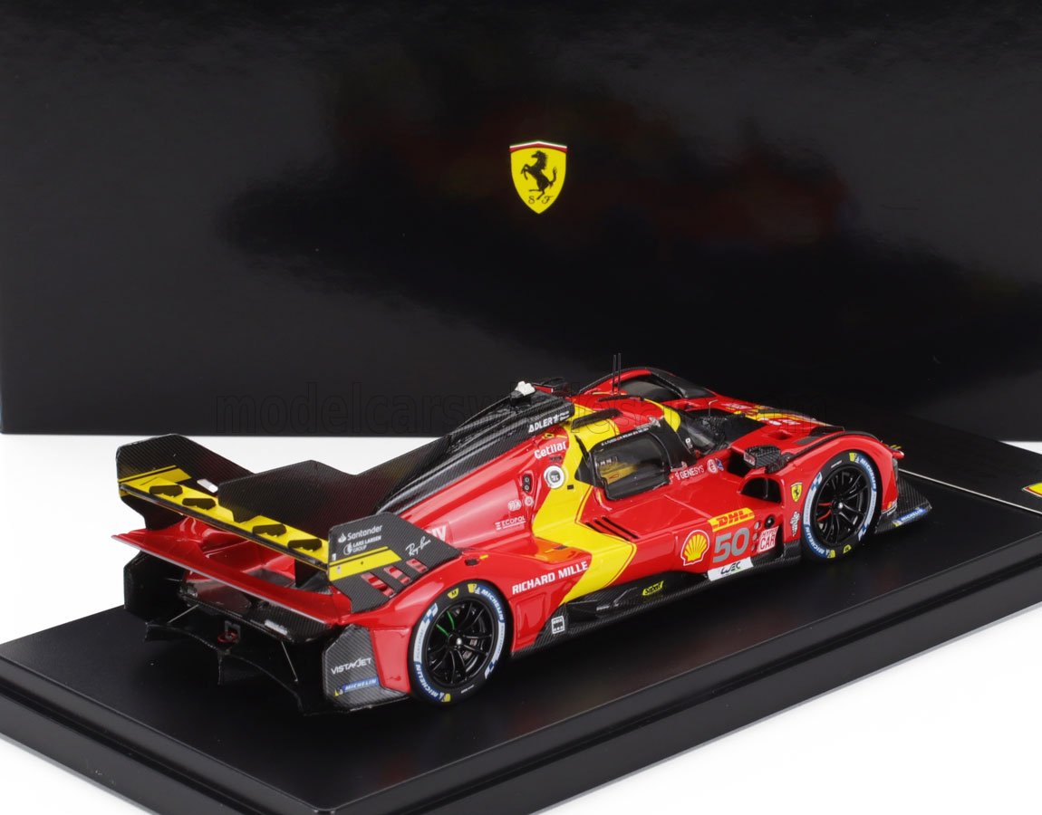 Ferrari 499P 3.0L Turbo V6 Ferrari AF Corse No. 50 Fuoco Molina Nielsen 3rd 1000 Miles Sebring 2023 BBR Models 1:43 scale model - image 2