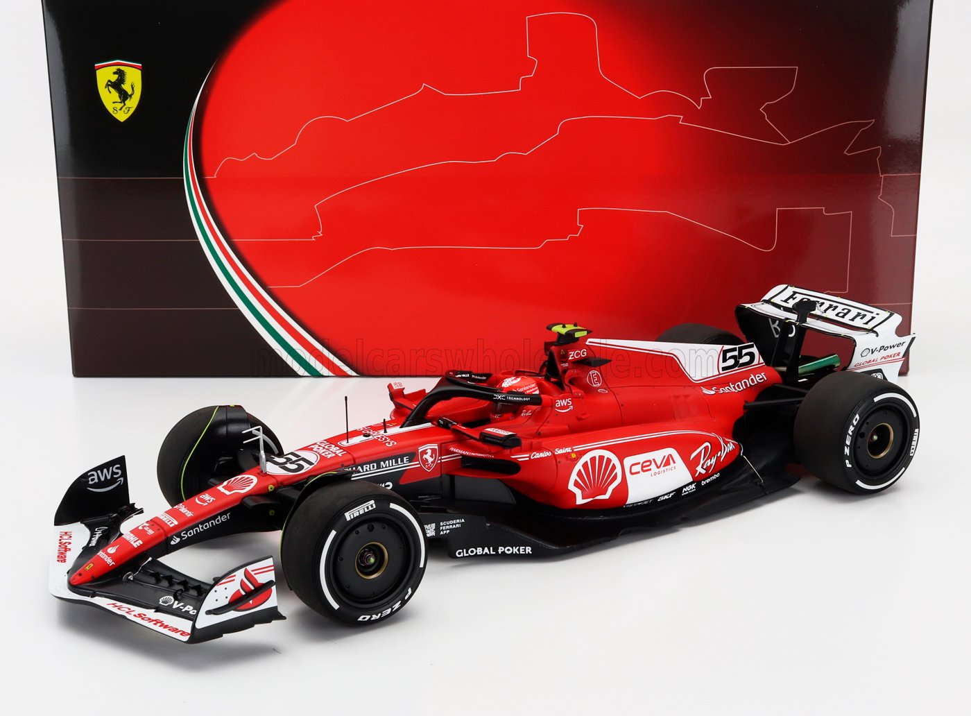 FERRARI | F1  SF-23 TEAM SCUDERIA FERRARI N 55 LAS VEGAS USA GP 2023 CARLOS SAINZ