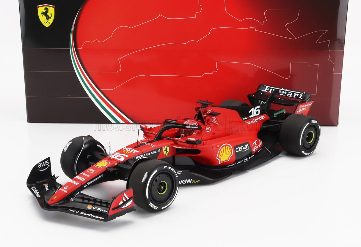FERRARI | F1 SF-23 TEAM SCUDERIA FERRARI N 16 4° GP SINGAPORE 2023 CHARLES LECLERC