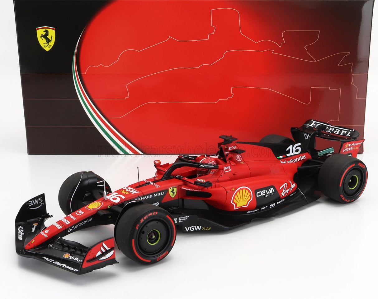 FERRARI | F1 SF-23 TEAM SCUDERIA FERRARI N 16 3° GP BELGIO 2023 CHARLES LECLERC