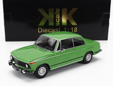 Green BMW 1502 diecast model car 1:18 scale with black KK Scale box, available on Vroomi
