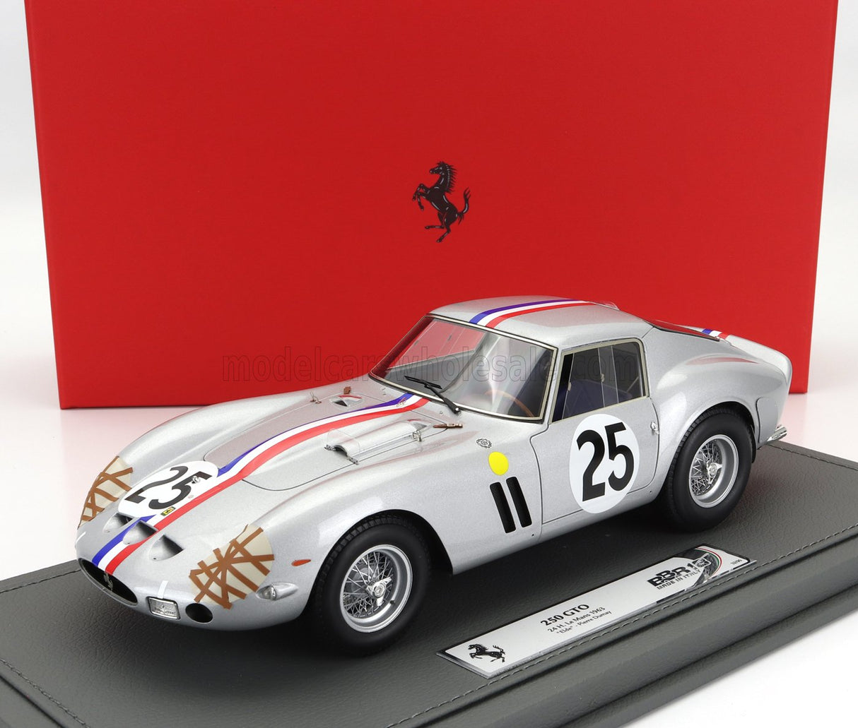 FERRARI | 250 GTO 3.0L V12 COUPE TEAM ECURIE FRANCORCHAMPS N 25 4° 24h LE MANS 1963 LEON DERNIER ELDE - PIERRE DUMAY - CON VETRINA - CON VETRINA