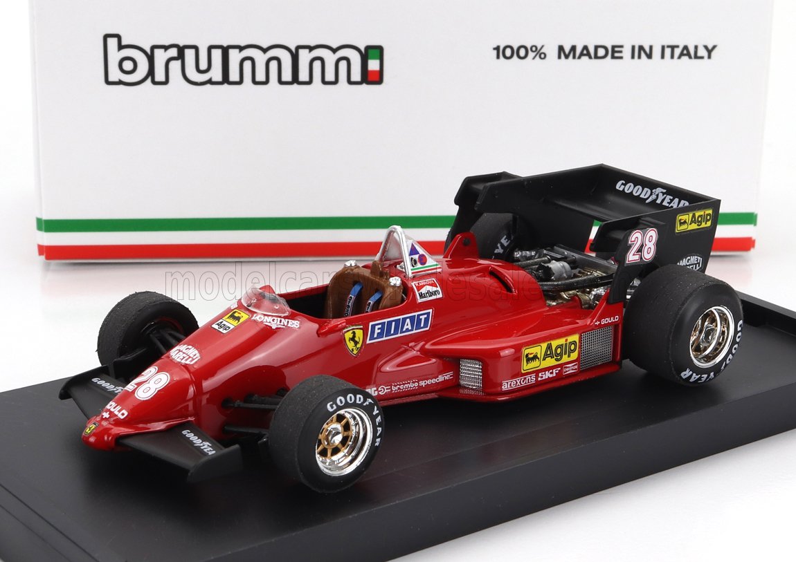 Ferrari F1 126C4 No. 28 René Arnoux Belgium GP 1984 Brumm 1:43 scale model