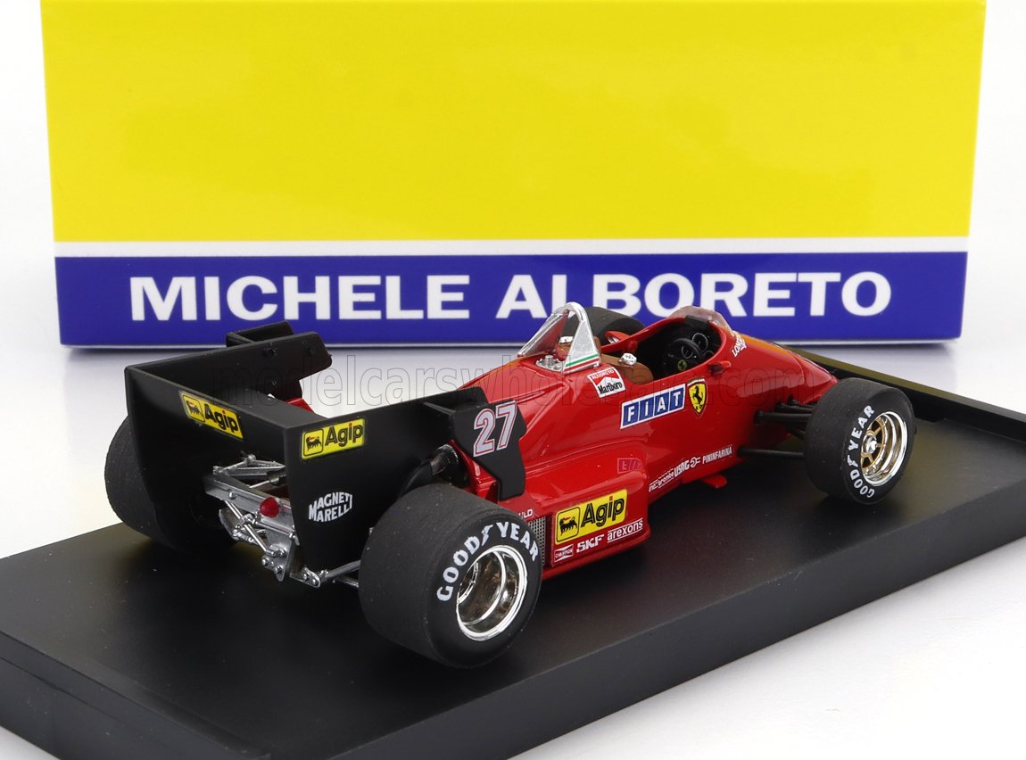 Ferrari F1 126C4 No. 27 Michele Alboreto Winner Belgium GP 1984 Brumm 1:43 scale model - image 2