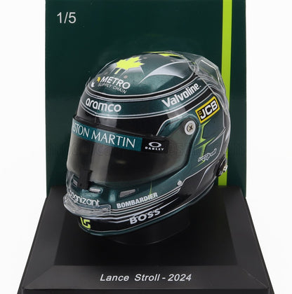 CASQUE STILO - F1  CASQUE DE LANCE STROLL, ÉQUIPE ASTON MARTIN ARAMCO COGNIZANT N° 18, SAISON 2024 - VERT
