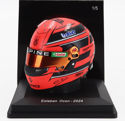 BELL - F1  CASQUE ESTEBAN OCON ÉQUIPE BWT ALPINE 31 SAISON 2024 - ROUGE